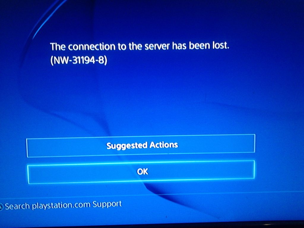 PS4 Error Code NW-31194-8 - Fix